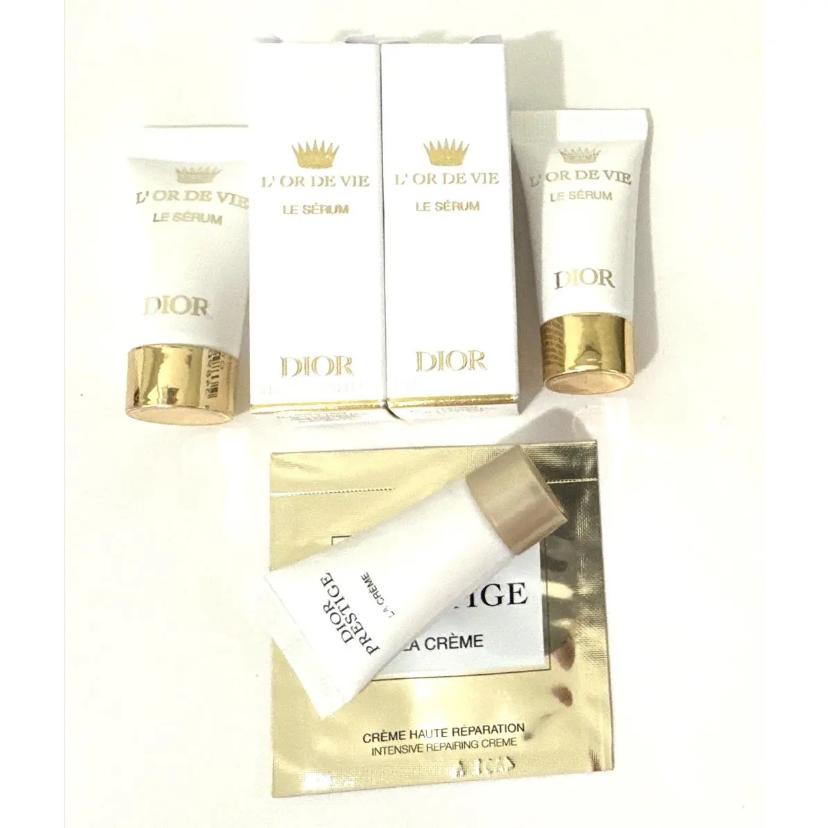 Dior L’or De Vie Le Serum Mini Size 5ml x2 - 0.17fl Oz Free Cream
