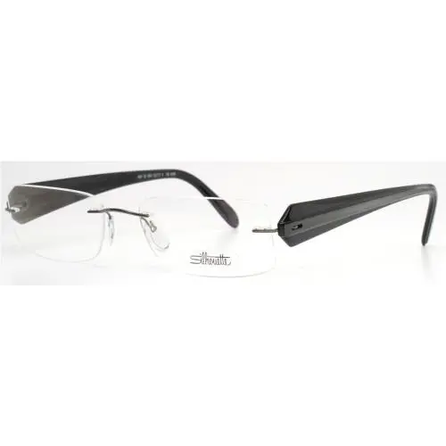 Silhouette 6697 68 6053 6709 Gunmetal Womens Rimless Eyeglasses 53-17-135 B:29.6