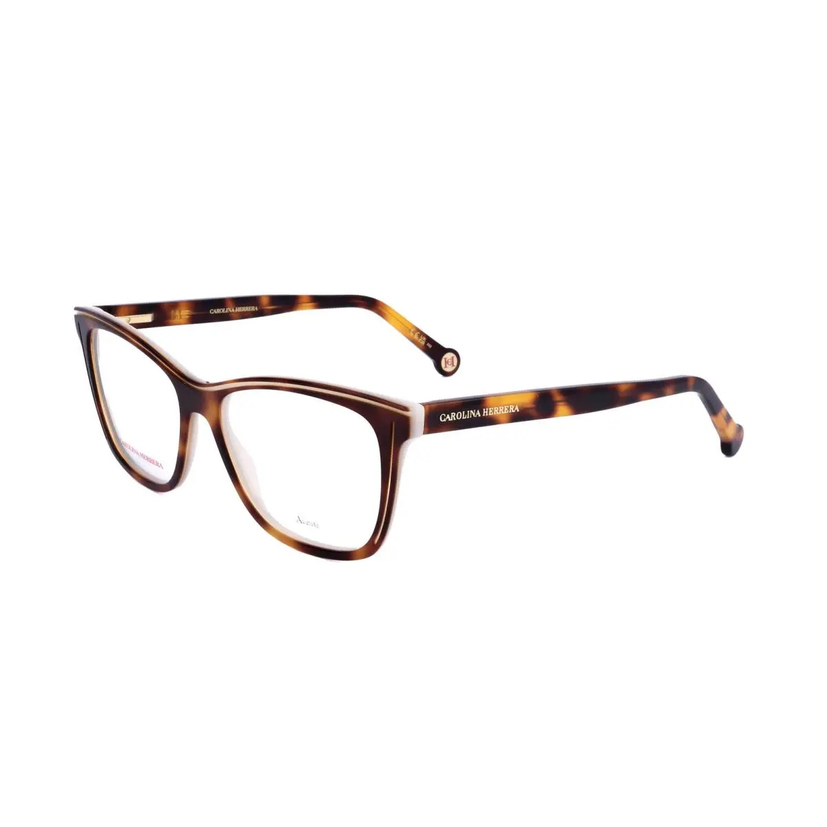 Women`s 53mm Havana White Eyeglasses HER0172-C9K-53 by Carolina Herrera
