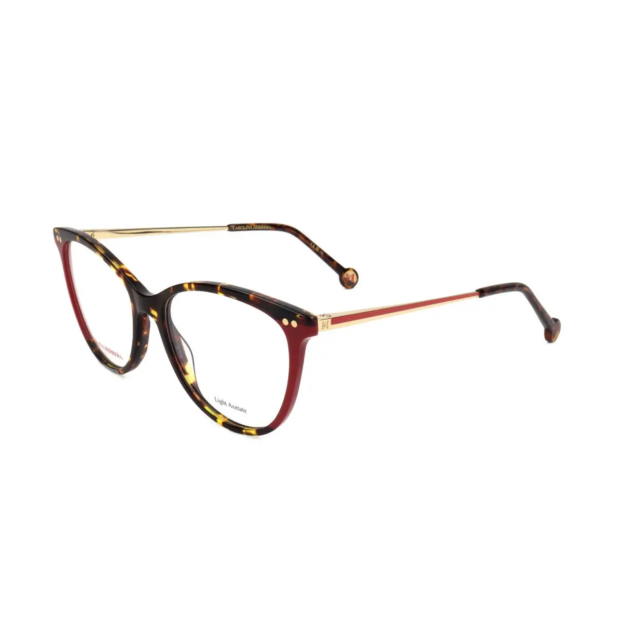 Women`s 52mm Havana Red Eyeglasses HER0210-O63-52 by Carolina Herrera