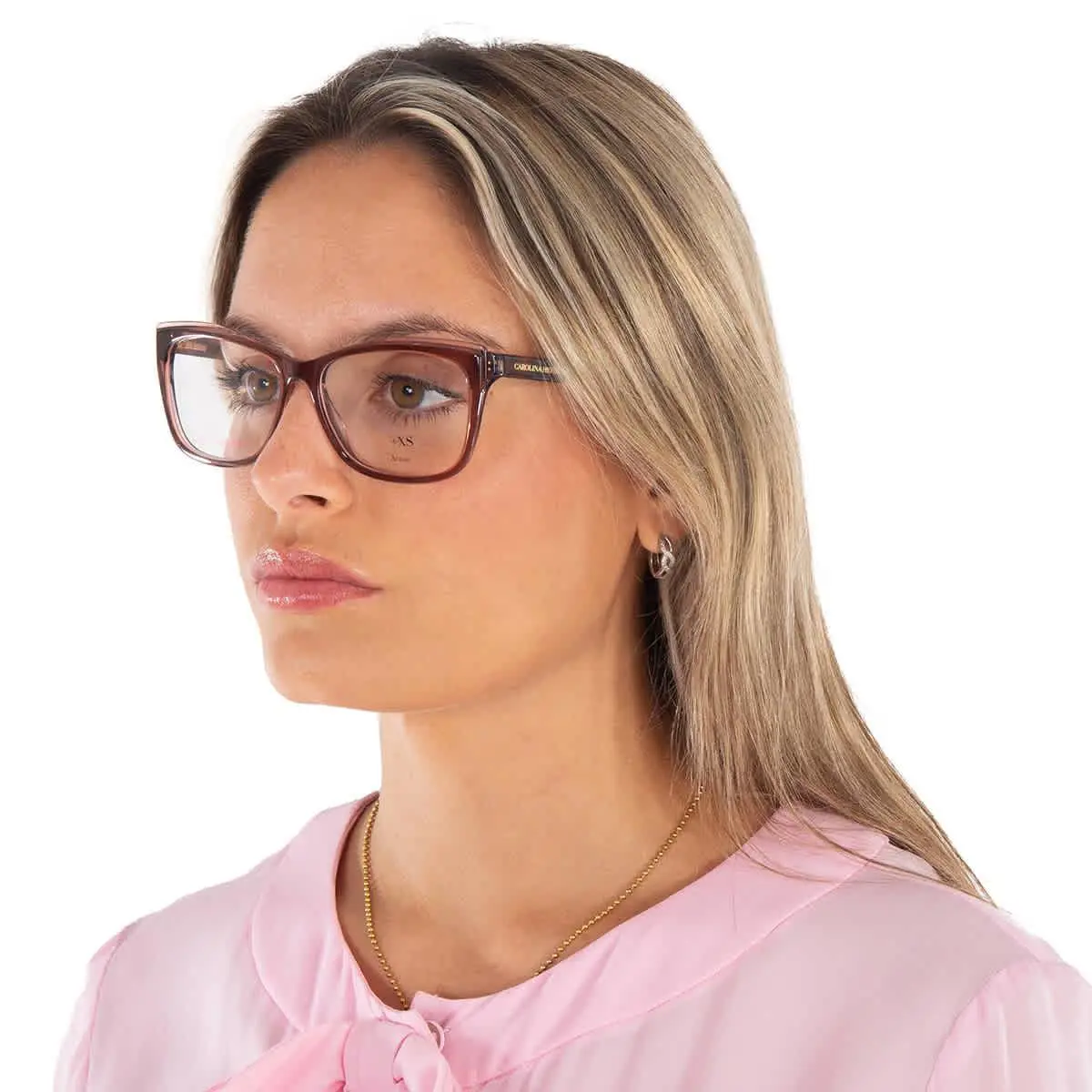 Carolina Herrera Demo Cat Eye Ladies Eyeglasses Her 0208 0NUX 55 Her 0208 0NUX