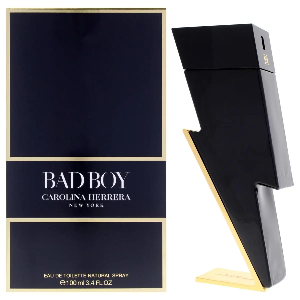2 Pack Bad Boy by Carolina Herrera For Men - 3.4 oz Edt Spray