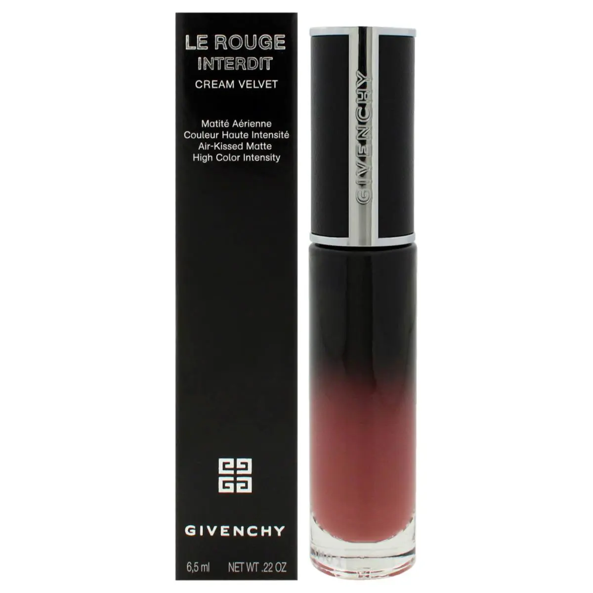 2 Pack Givenchy Le Rouge Interdit Cream Velvet Lipstick-10 Beige Nu -0.22 oz - Beige