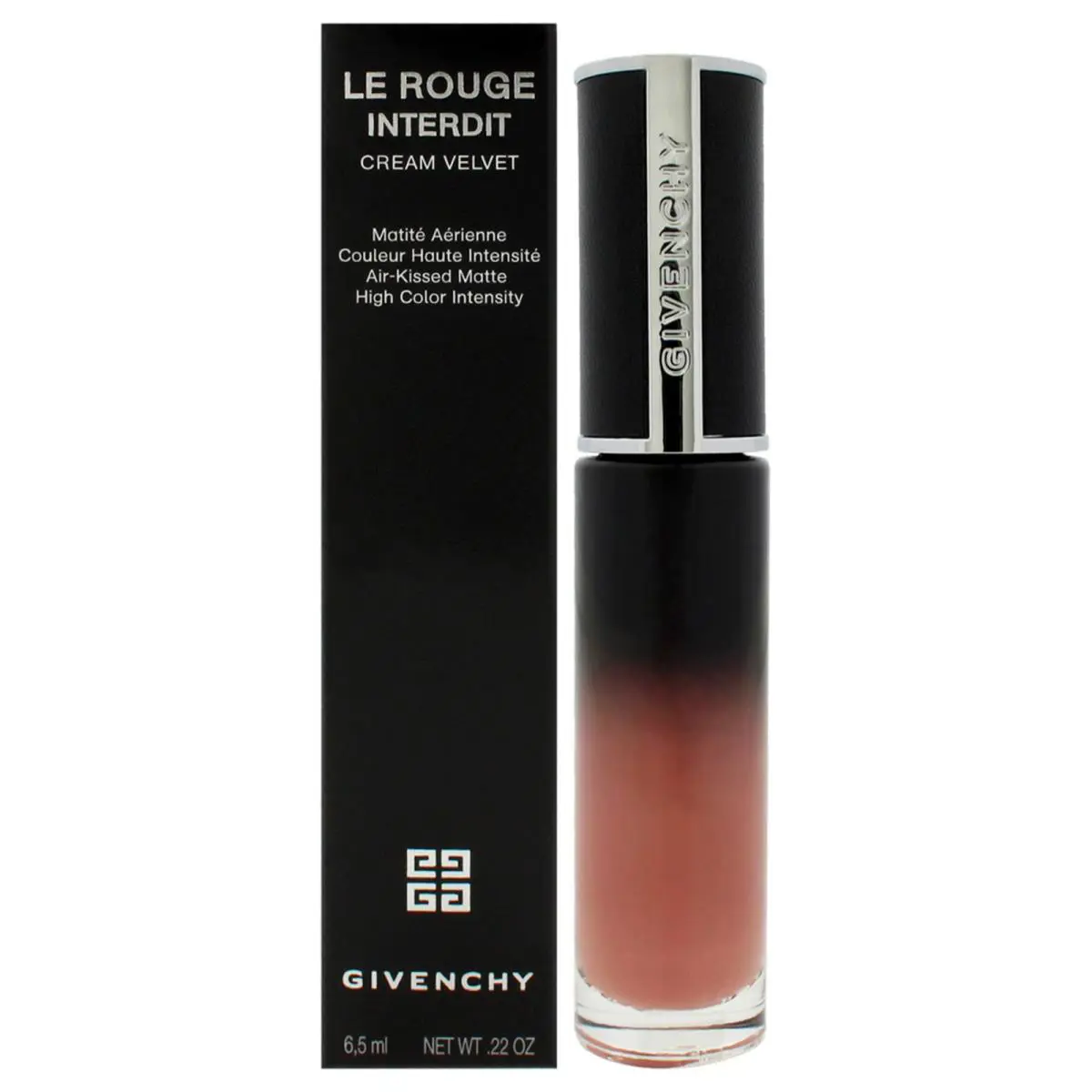 2 Pack Givenchy Le Rouge Interdit Cream Velvet Lipstick - 09 Beige Sable-0.22oz