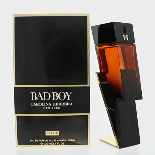 Bad Boy Elixir by Carolina Herrera Box For Men 3.4 Oz Eau De Parfum Spray