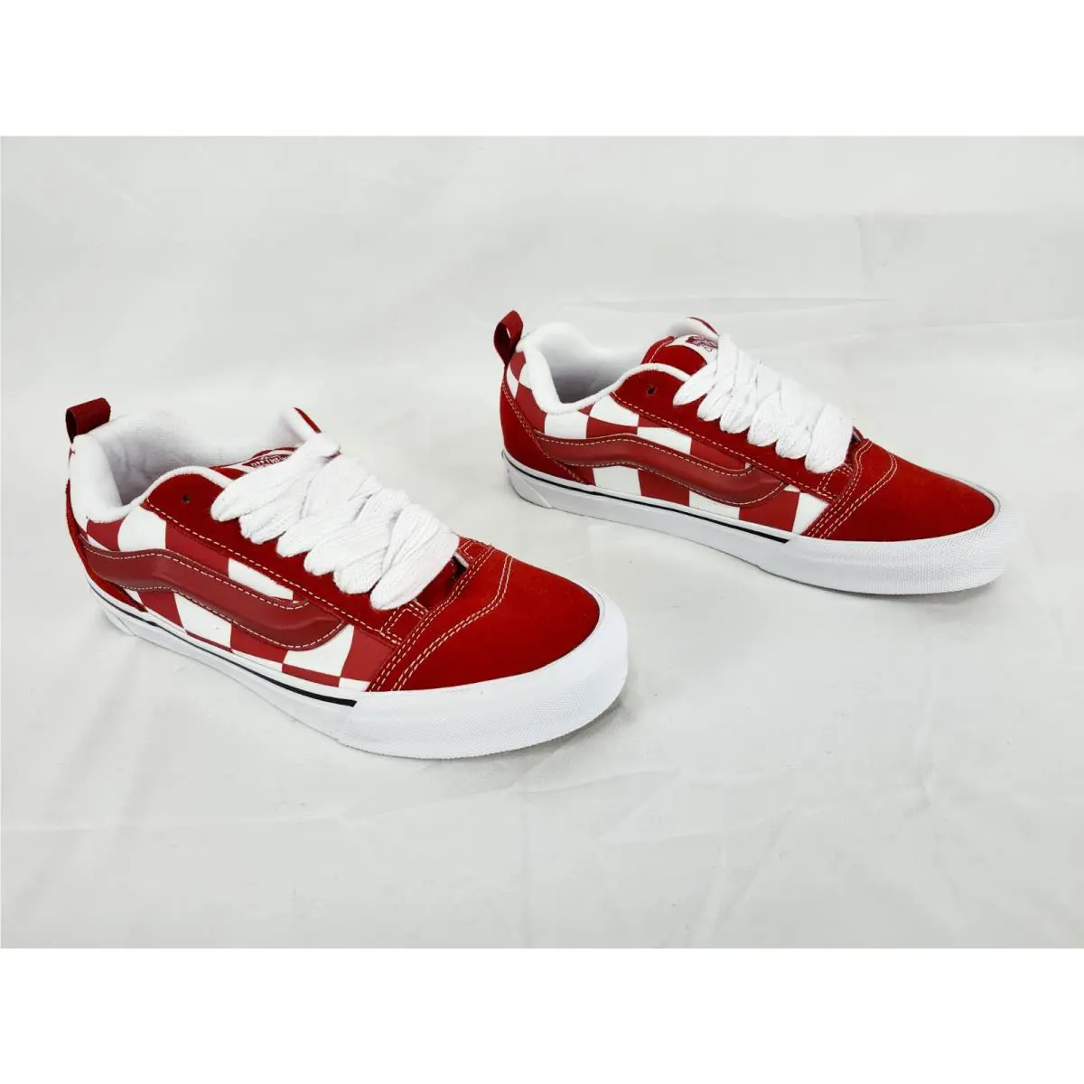 Vans shoes - VANS Knu Skool - Knu Skool - VN0009QCRED - Red and White, Manufacturer: Mega Check Red 11