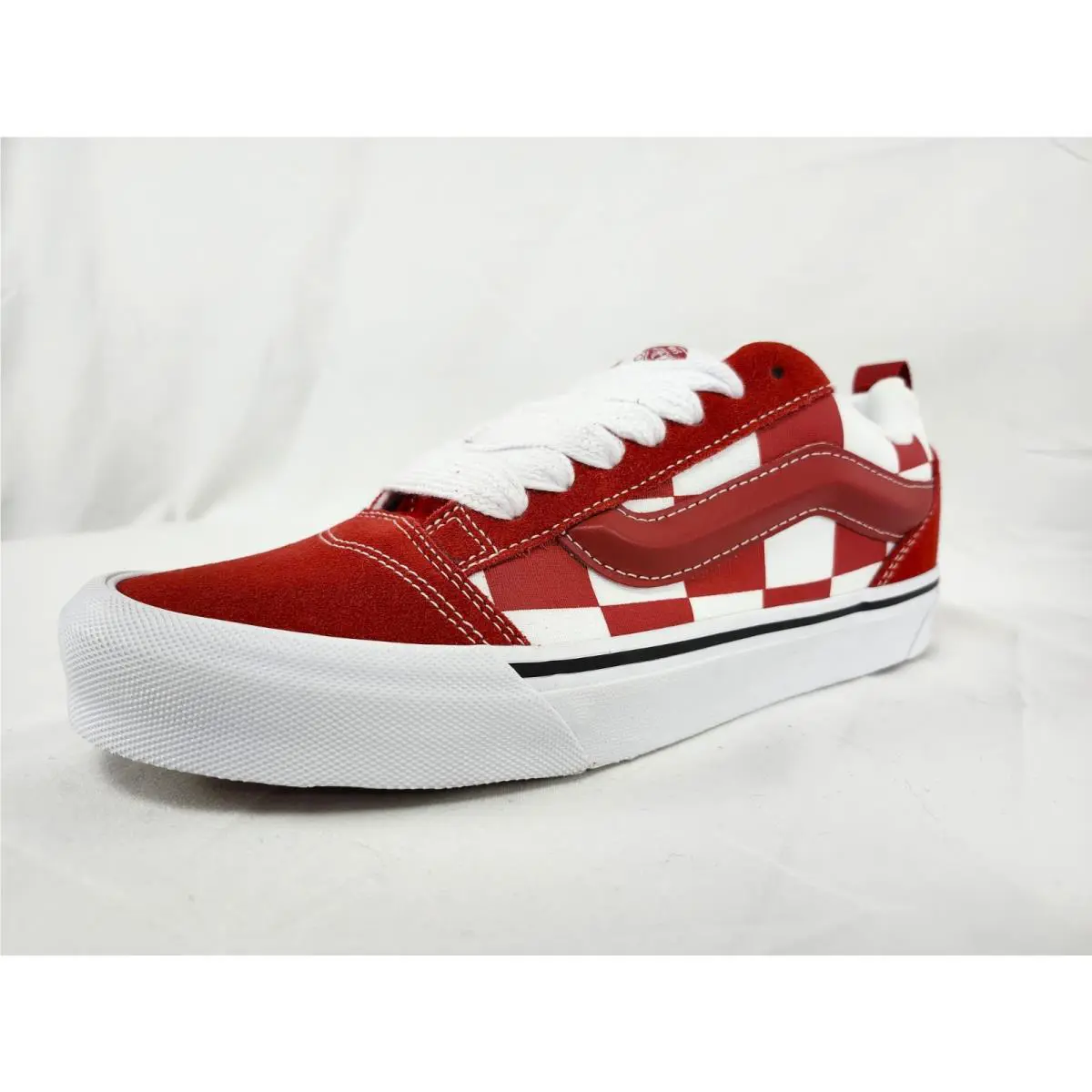 Vans shoes - VANS Knu Skool - Knu Skool - VN0009QCRED - Red and White, Manufacturer: Mega Check Red 3
