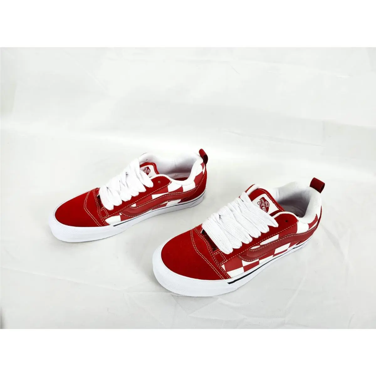 Vans shoes - VANS Knu Skool - Knu Skool - VN0009QCRED - Red and White, Manufacturer: Mega Check Red 7