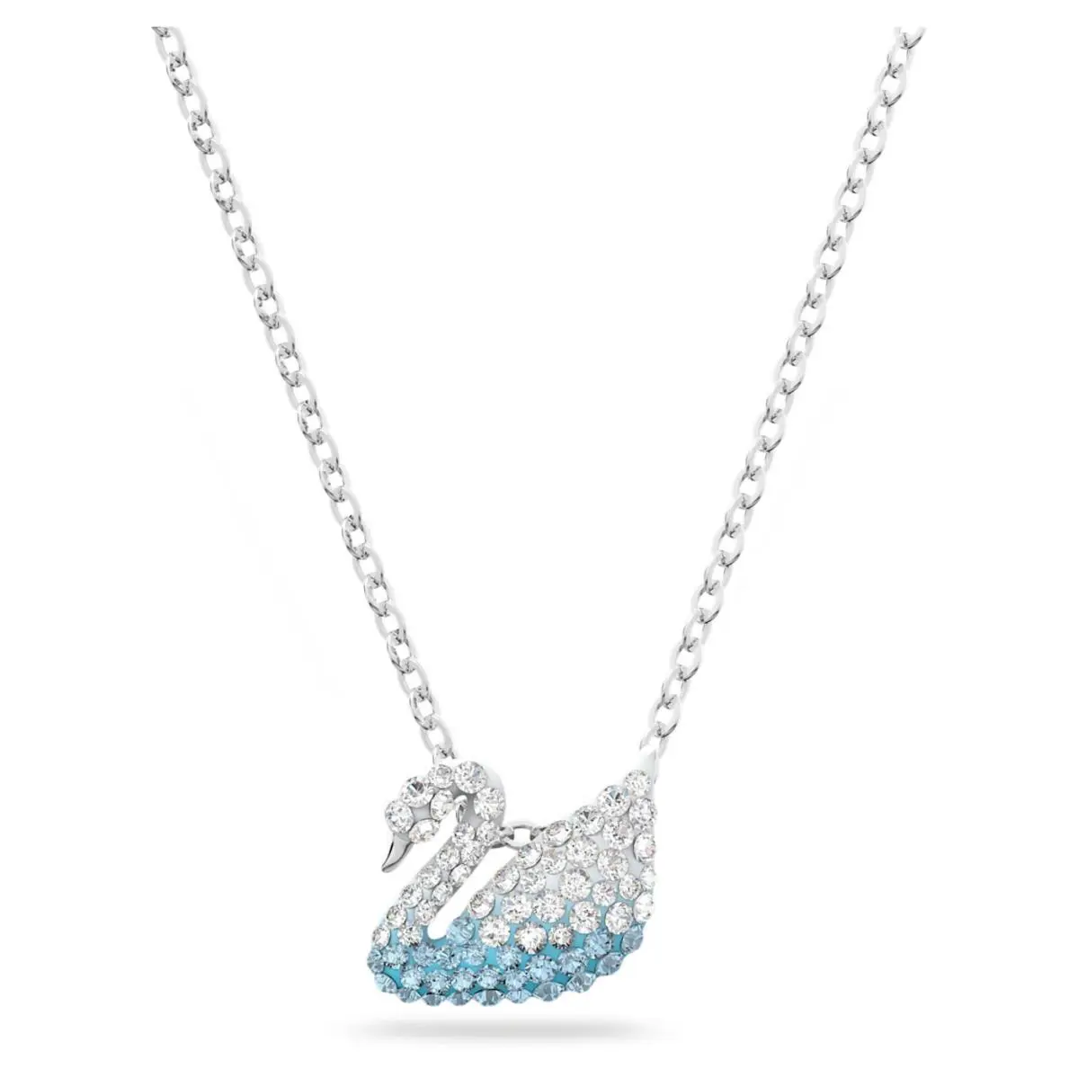 Swarovski Iconic Swan Pendant Swan Small Blue Rhodium plated5512094