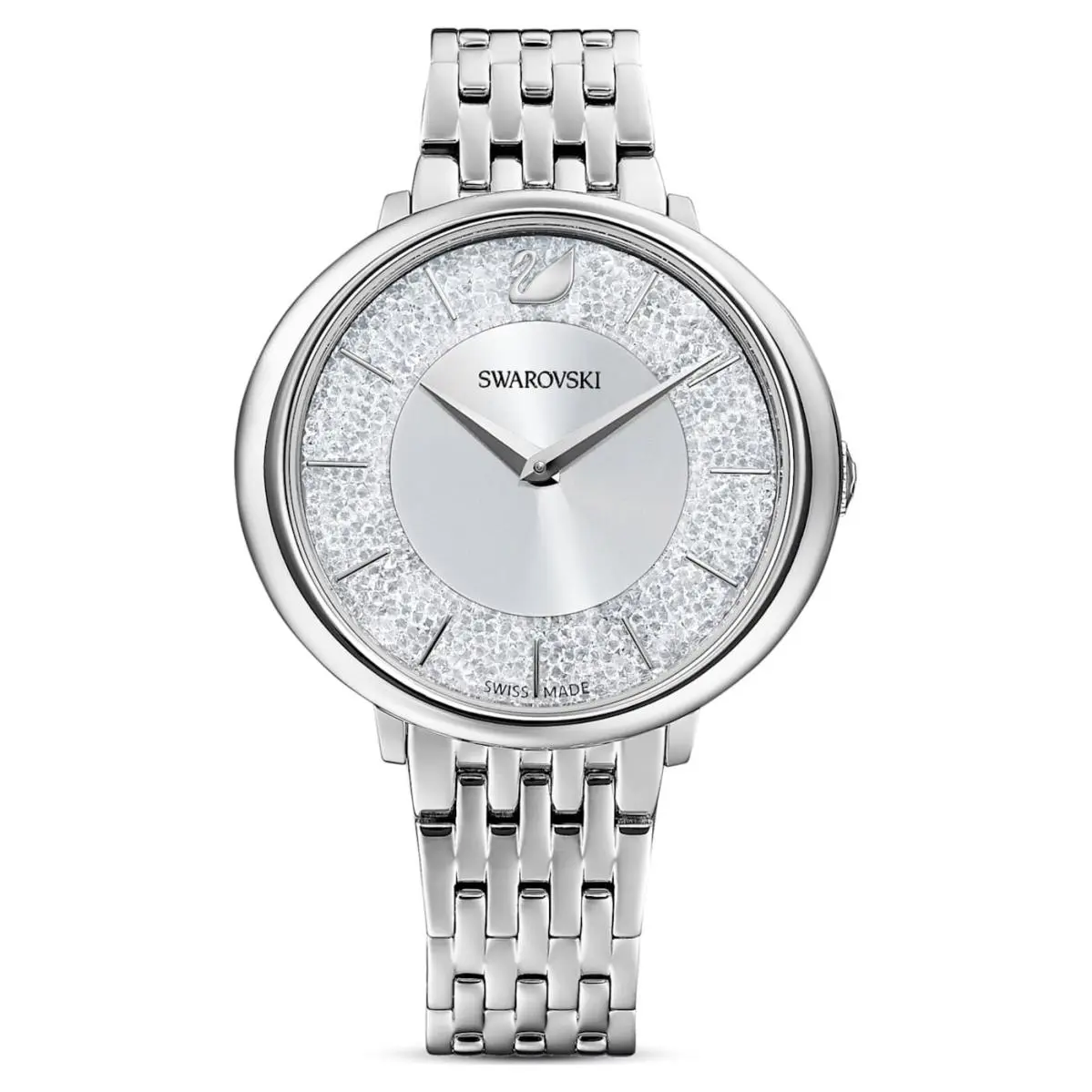 Swarovski Crystalline Chic Watch Metal Bracelet Silver Tone 5544583