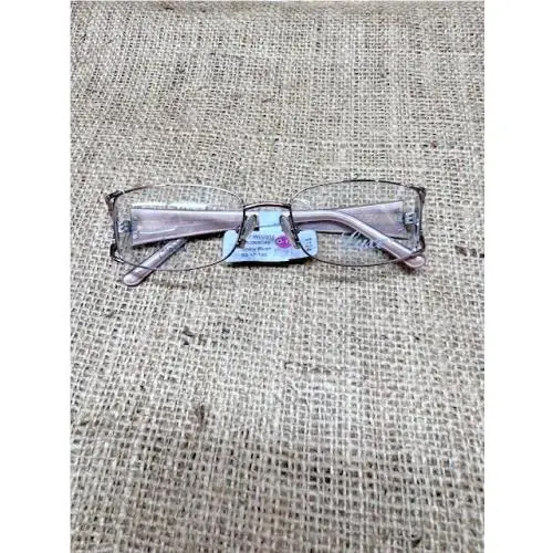 Luxe Eyewear-WLO317-Shiny Blush W/swarovski Crystal Frames Only 53-17-135