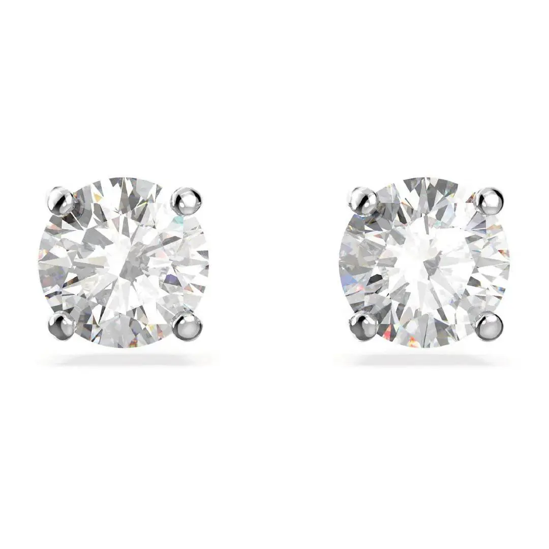 Swarovski Attract Stud Earrings Round Cut White 5509937