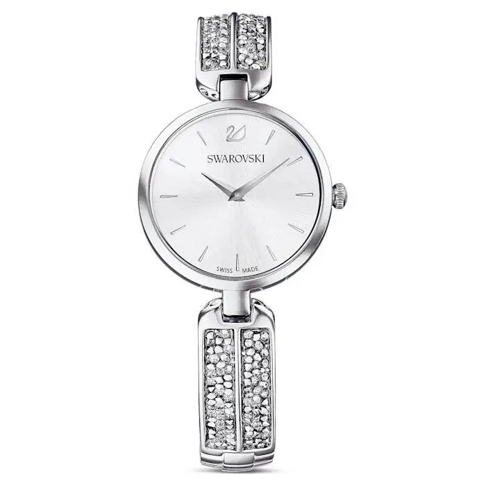 Swarovski Dream Rock Watch Swiss Made Metal Bracelet Silver Tone 5519309