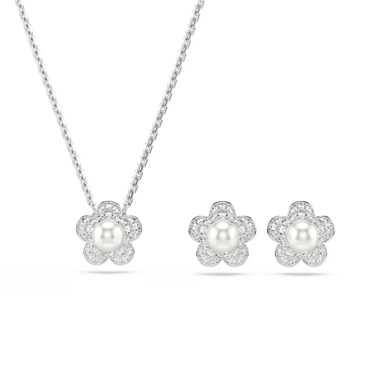 Swarovski Ariana Grande x Swarovski Necklace Earrings Set Flower 5749180