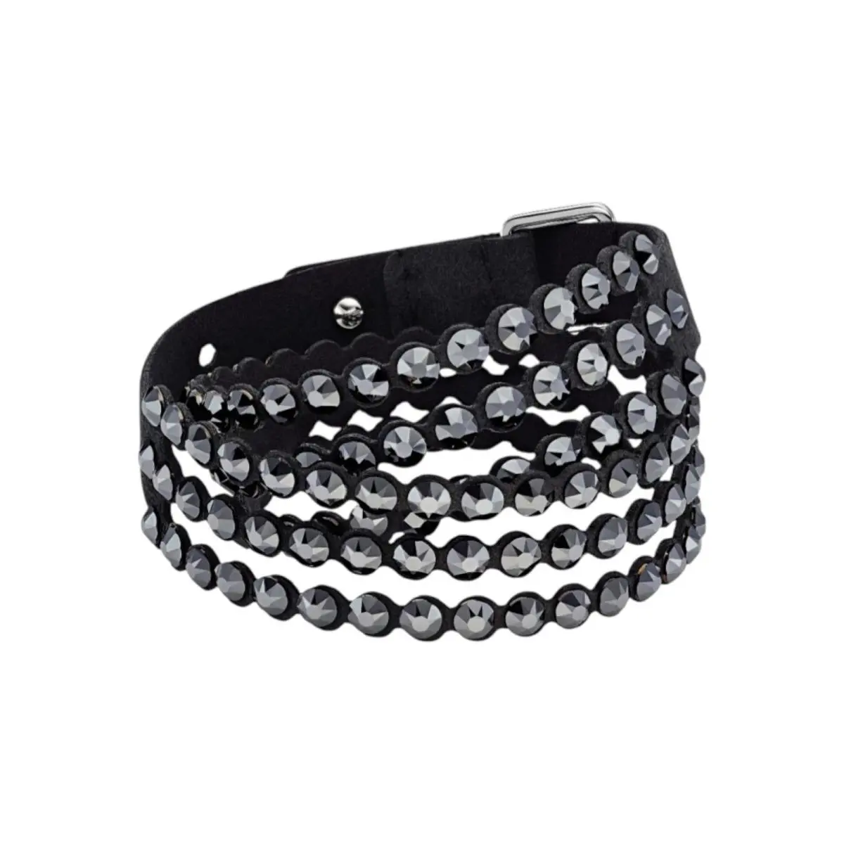 Swarovski 5515988 Power Collection Black Crystal Wrap Bracelet