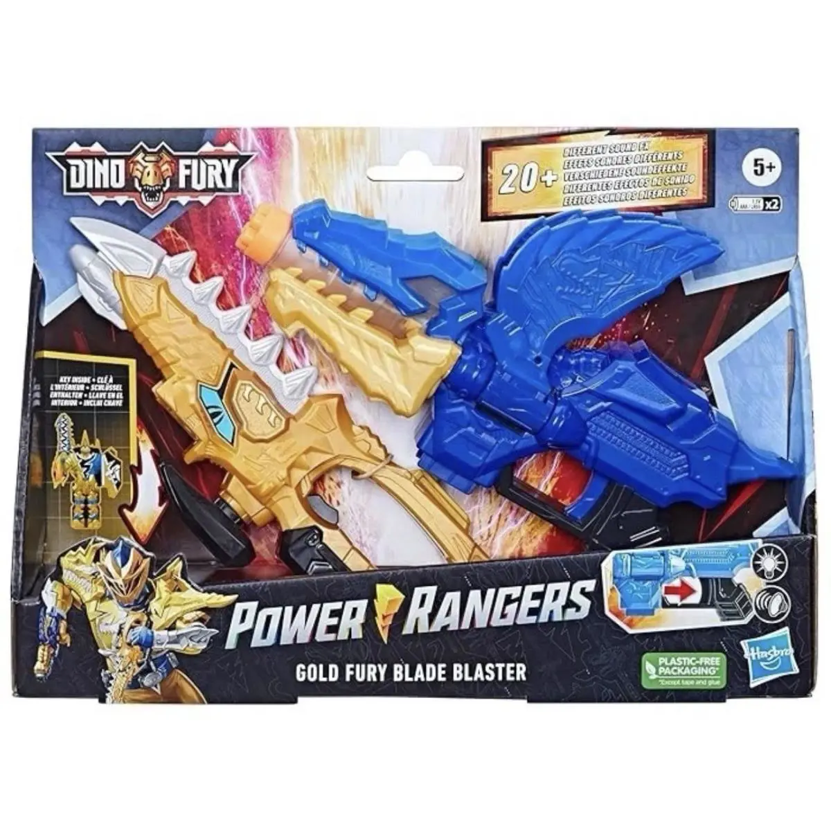 Power Rangers Dino Fury Gold Fury Blade Blaster Ryusoul Mosa Breaker F6466 2023