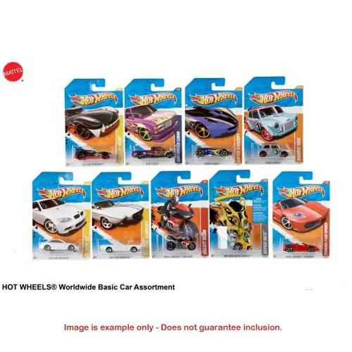 Hot Wheels Worldwide Basic Car Asst MC4982 Full Case - 72 Cars