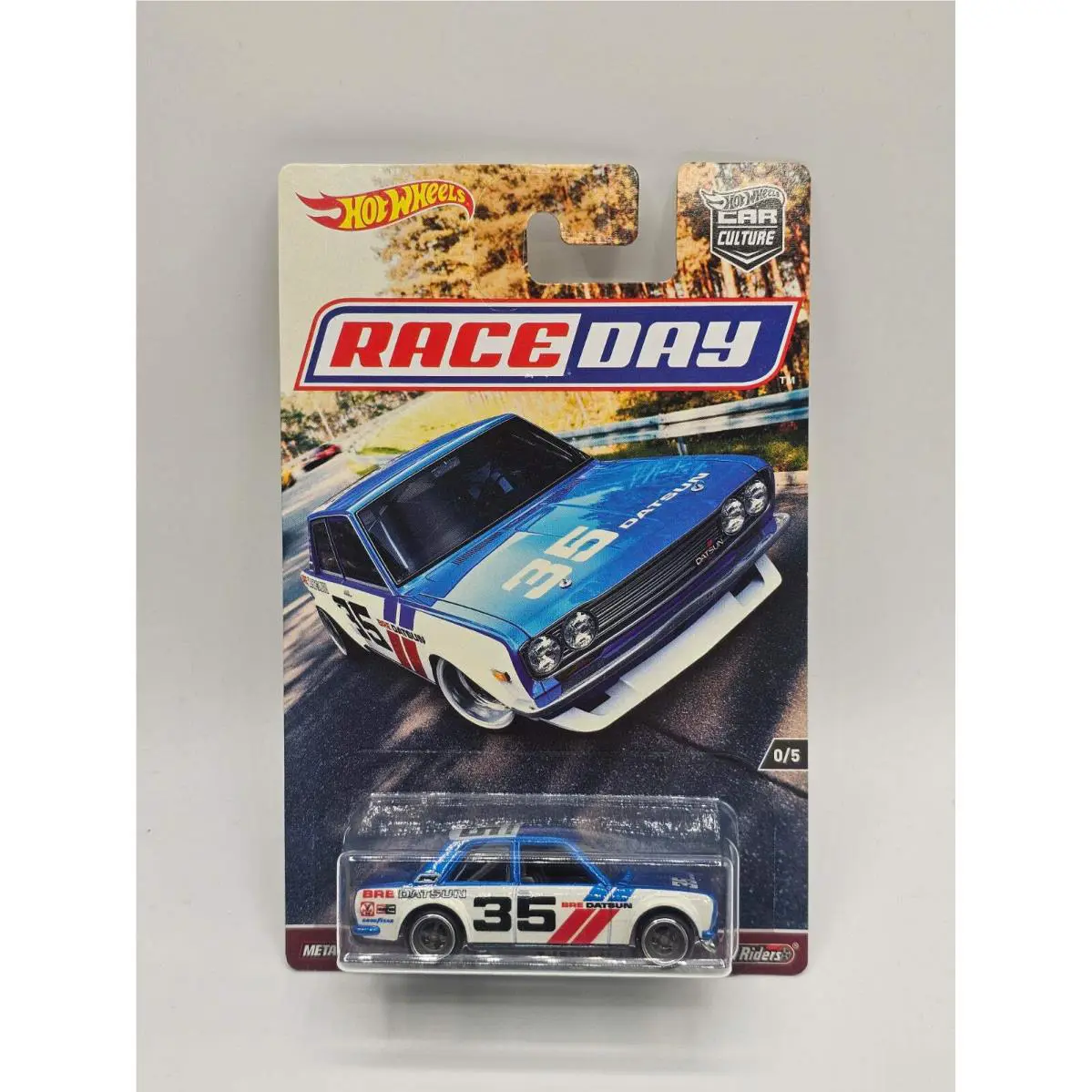 Hot Wheels 2017 Car Culture Race Day • Bre Datsun 510 Bluebird • Iconic Livery