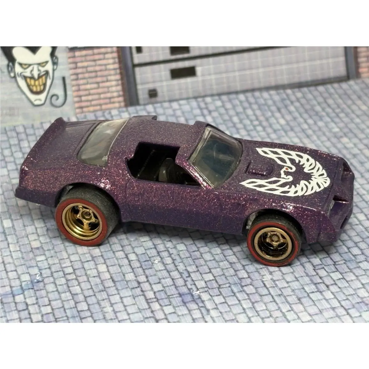1977 Hot Wheels Hot Bird – Super Custom Purple Sparkle Redline Real Riders