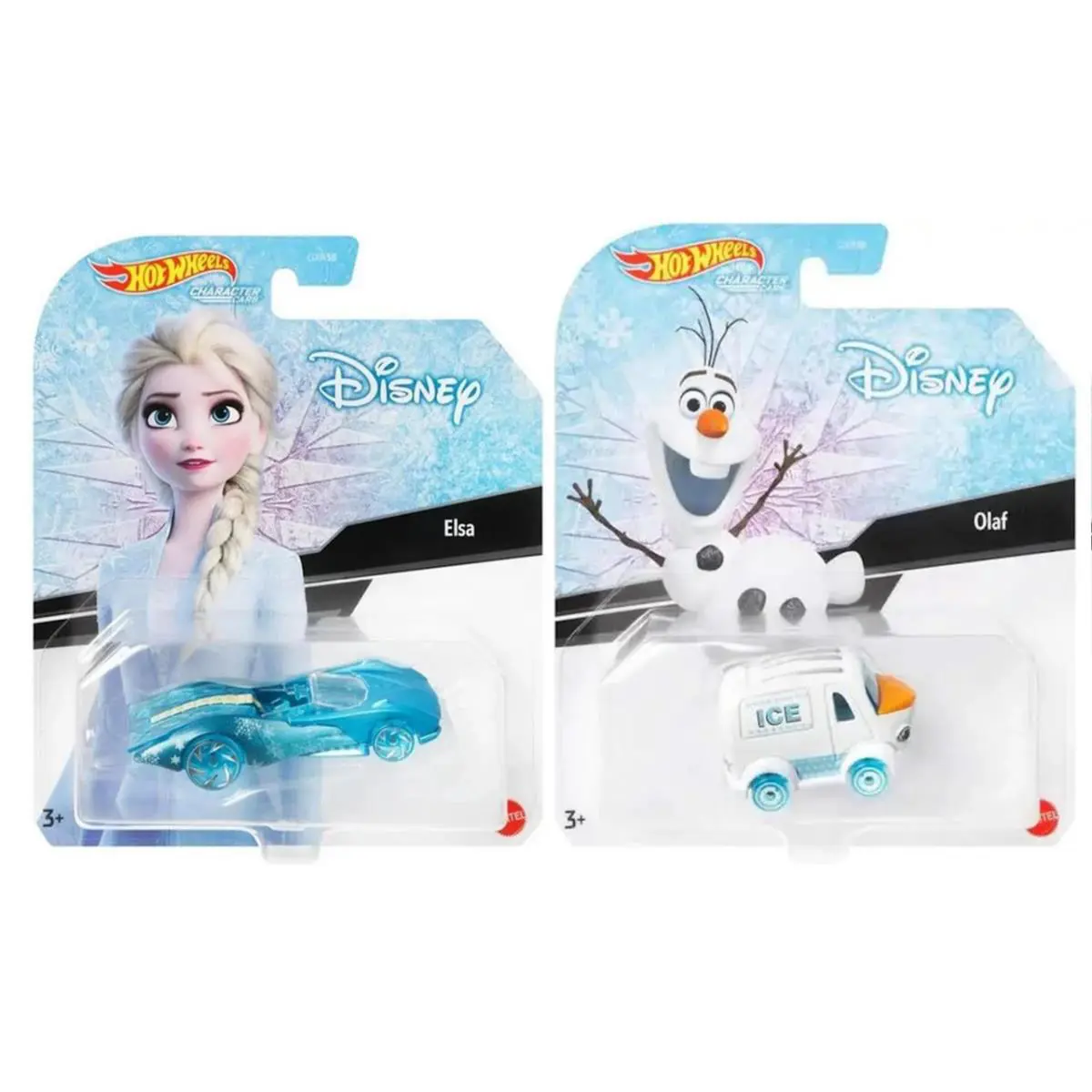 Hot Wheels Disney Frozen Character Cars Elsa and Olaf