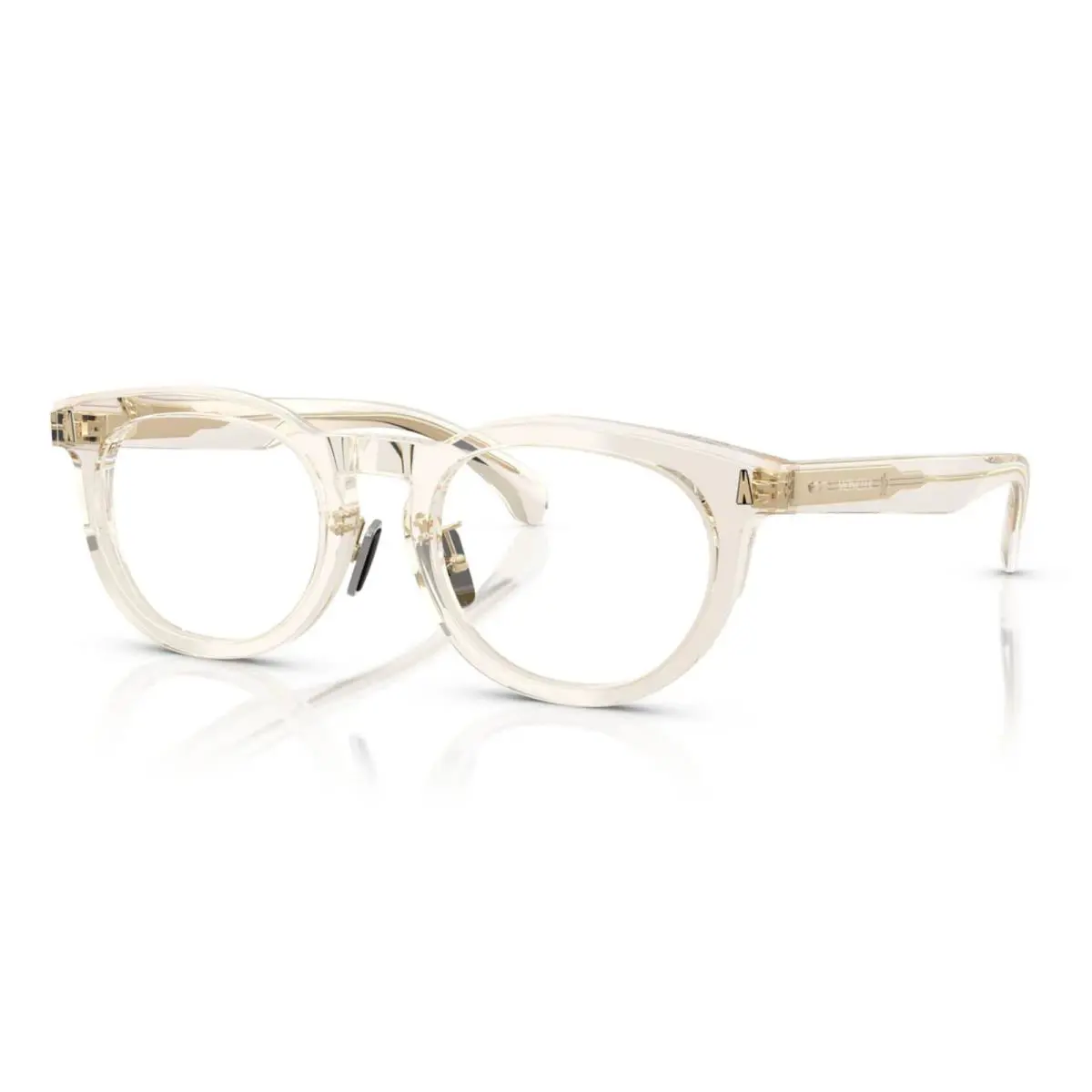 Moncler Eyeglasses ME 2004D 3003 50-21 145 Transparent Butter Gold Frames