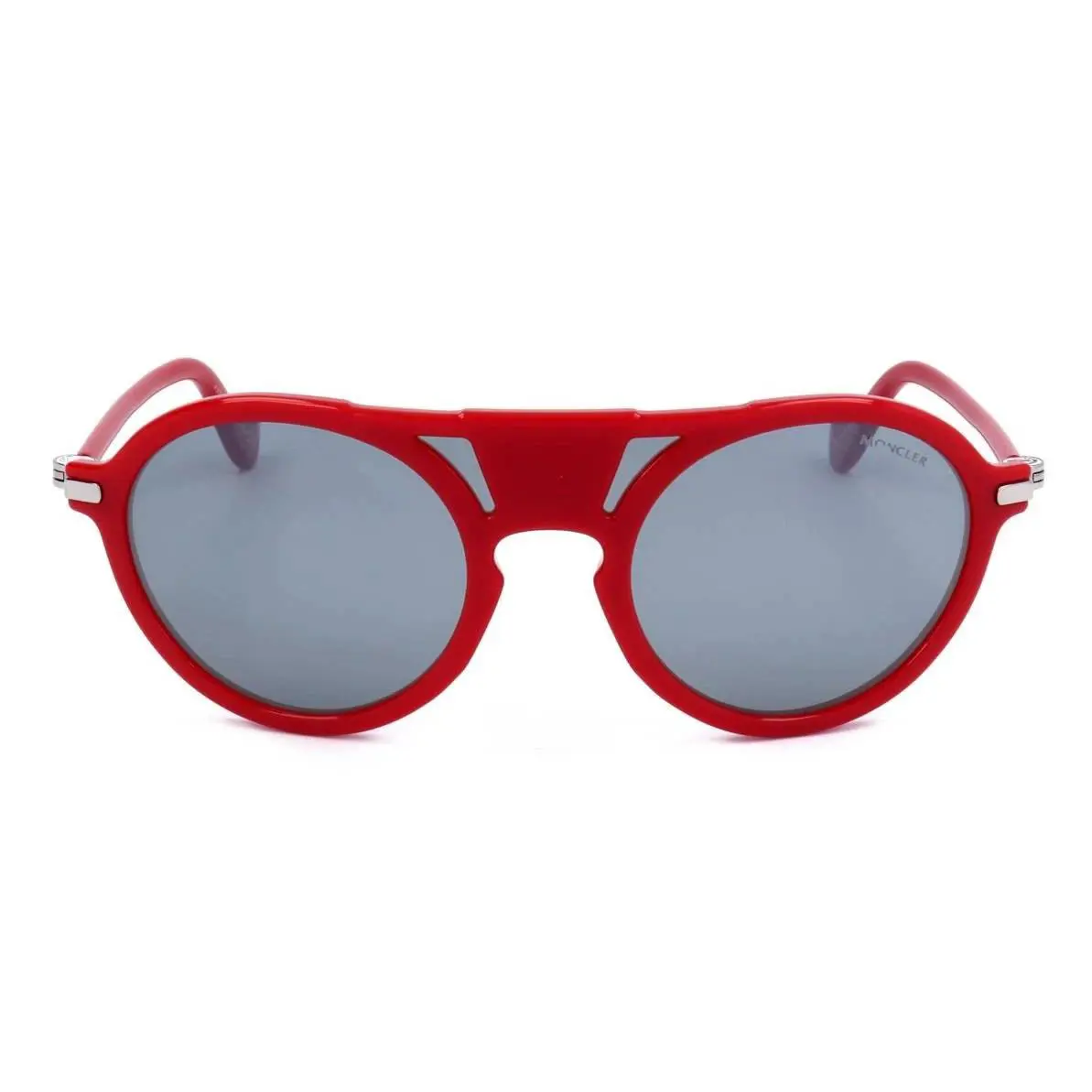Moncler Unisex Pilot Frame Sunglasses ML0053 - Matte Red / Grey