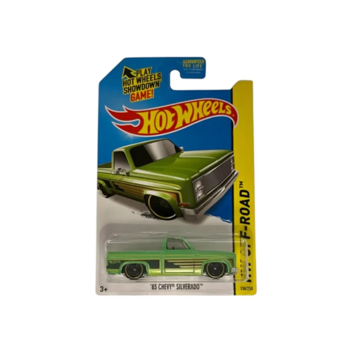 Hot Wheels `83 Chevy Silverado K-mart Exclusive HW Off-road - Green w/ Protector