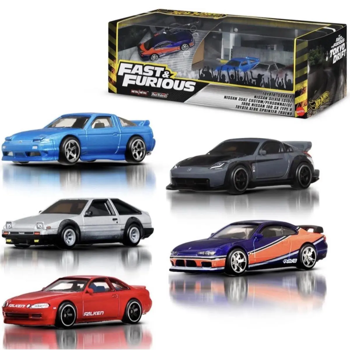 2025 Hot Wheels Premium Car Culture / Fast Furious Tokyo Drift Diorama Set