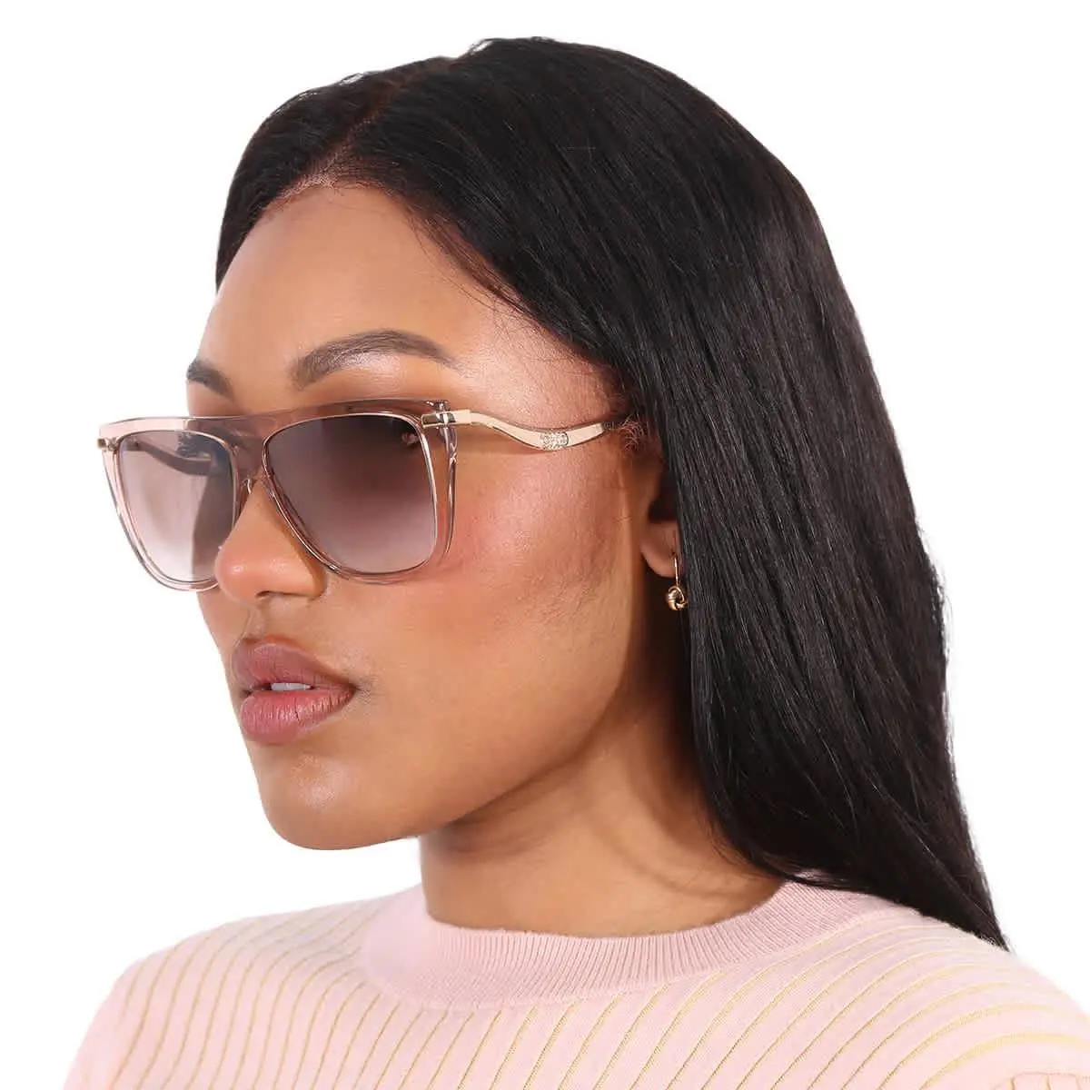 Jimmy Choo Brown Mirror Gradient Browline Ladies Sunglasses Suvi/s 0FWM/NQ 58
