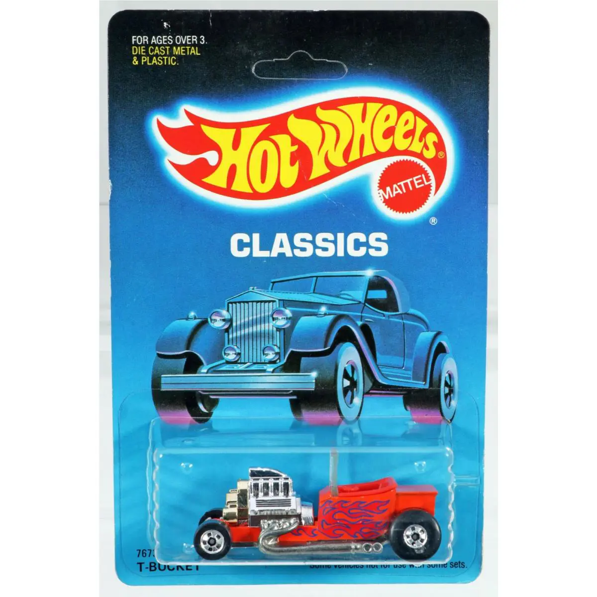 Vintage Hot Wheels T-bucket Classics Series -7673 Nrfp 1988 Orange Un-punched
