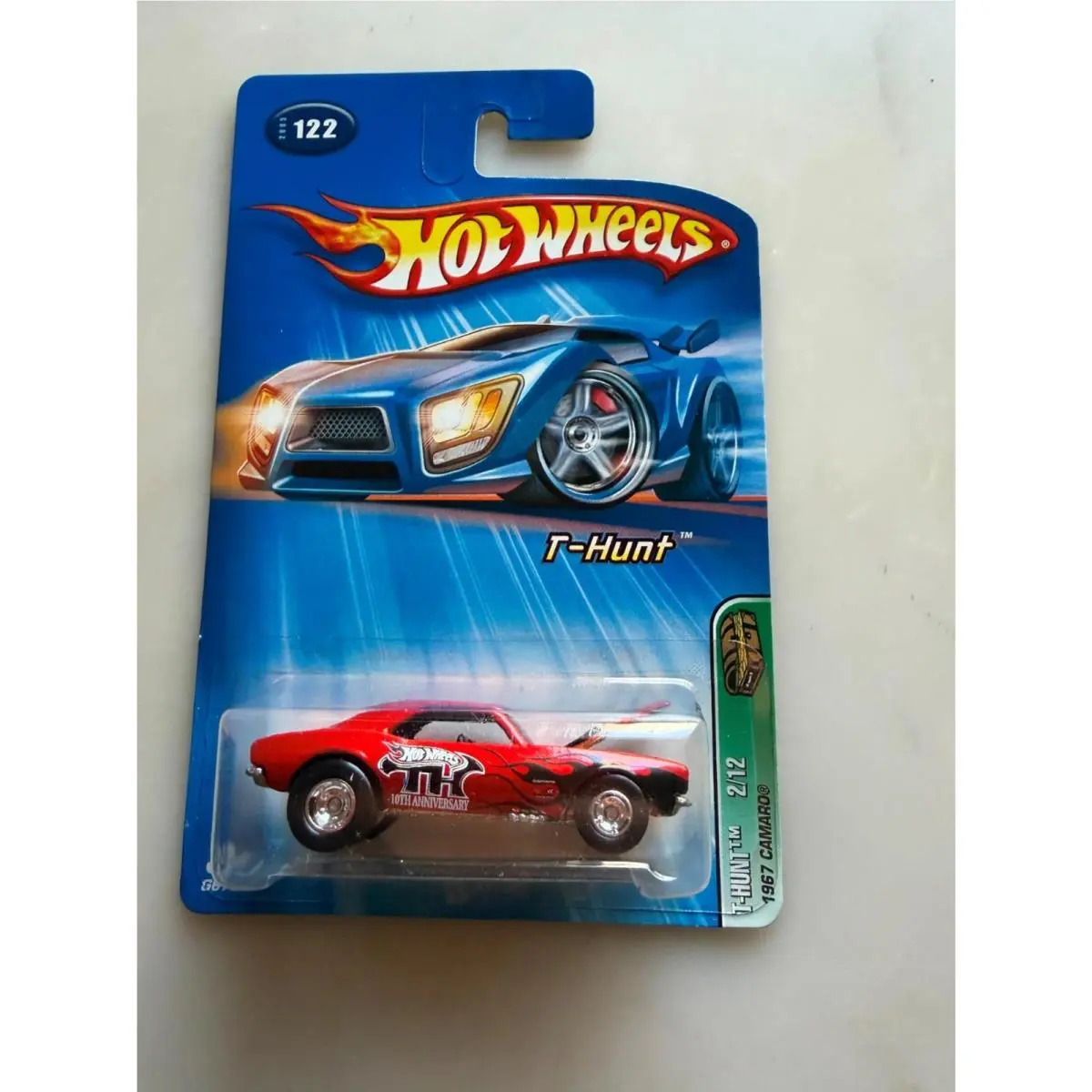 2005 Hot Wheels Treasure Hunt - T-hunt - Red 1967 Chevrolet Camaro G24