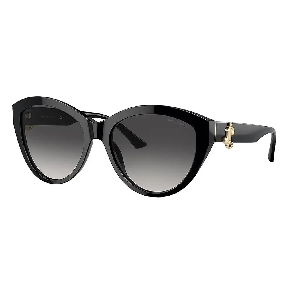 JC 5007 50008G Black Plastic Phantos Sunglasses Grey Gradient Lens by Jimmy Choo