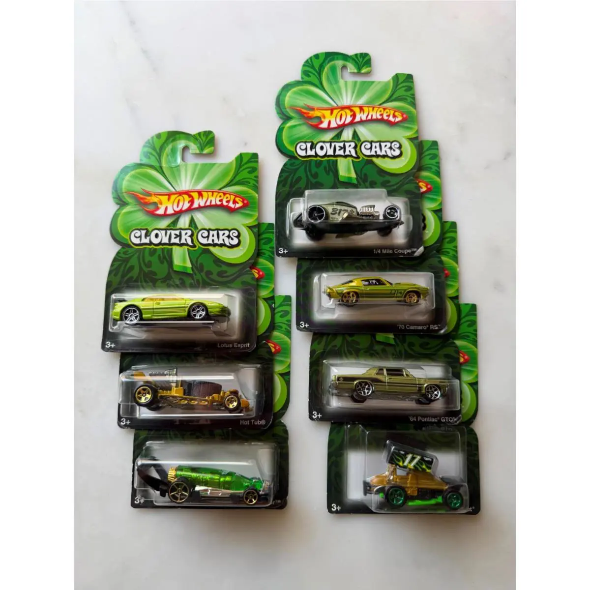Hot Wheels Clover Cars Complete Set Of 7 Including Carbonator G7