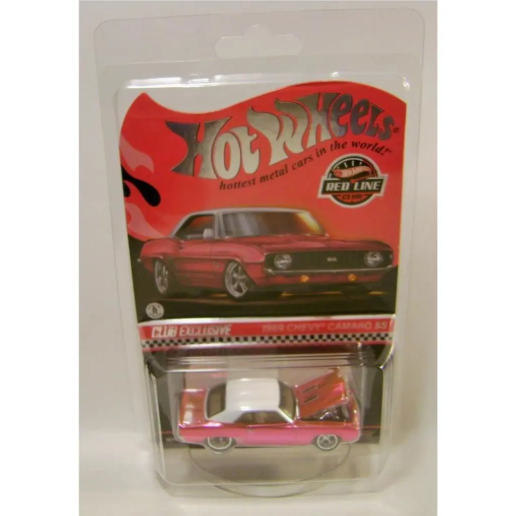1969 `69 Chevy Camaro SS Pink Red Line Club Car Rlc Hot Wheels 2024
