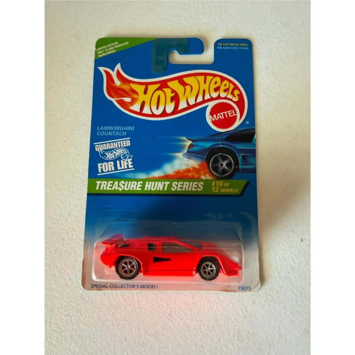 1996 Hot Wheels Treasure Hunt Series Lamborghini Countach 10 of 12 E79