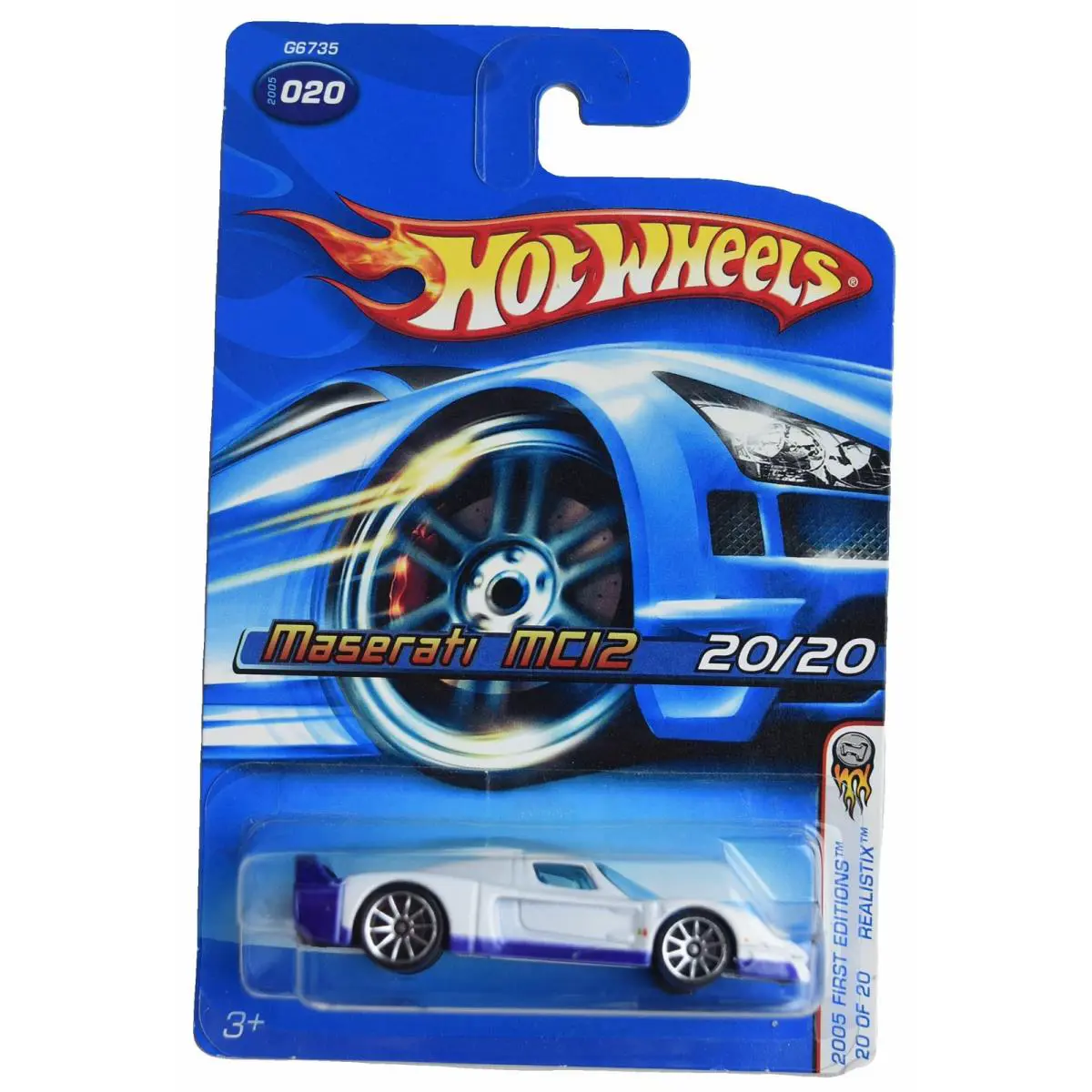 Hot Wheels Maserati MC12 1:64 Scale Die-cast Car Blue Toy Car Toys - White