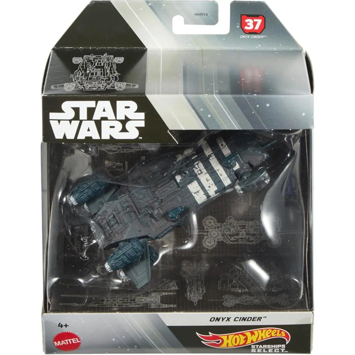 Hot Wheels Star Wars Starships Select Onyx Cinder 1:50 Scale Toy Vehicle