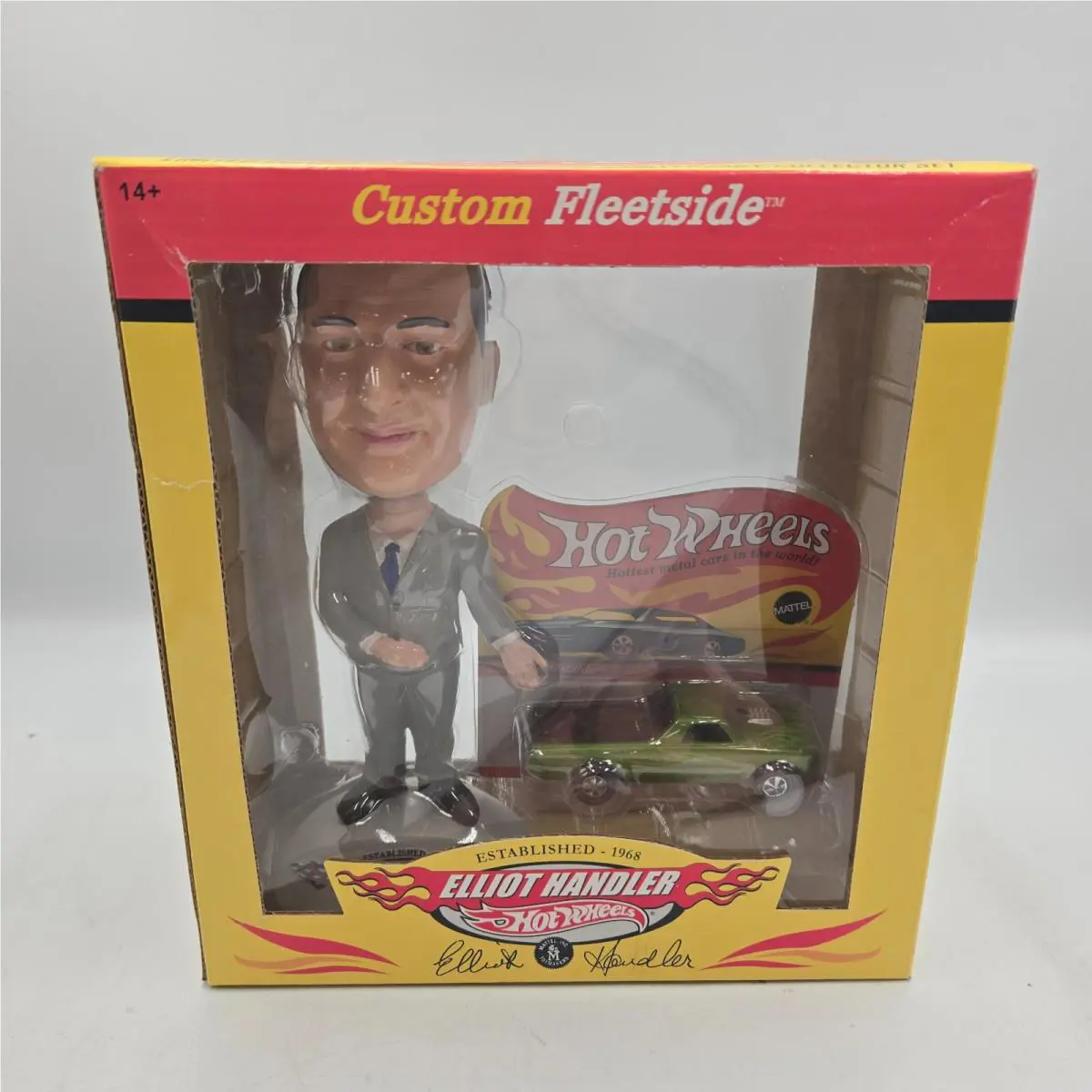 Hot Wheels Rlc Bobble Head Exclusive Green Custom Fleetside 35th Anniversary