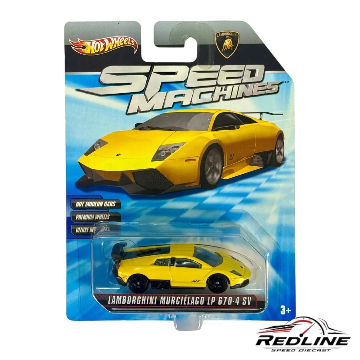 Hot Wheels Speed Machines Lamborghini Murcielago LP 670-4 SV Yellow