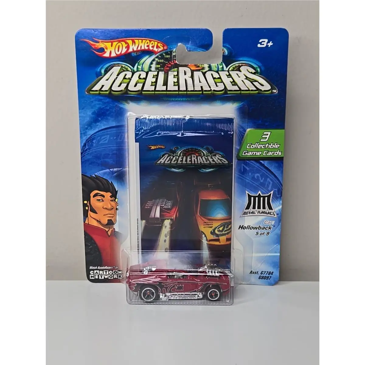 Hot Wheels Acceleracers Metal Maniacs - Hollowback 5 of 9 - with Cards AC41