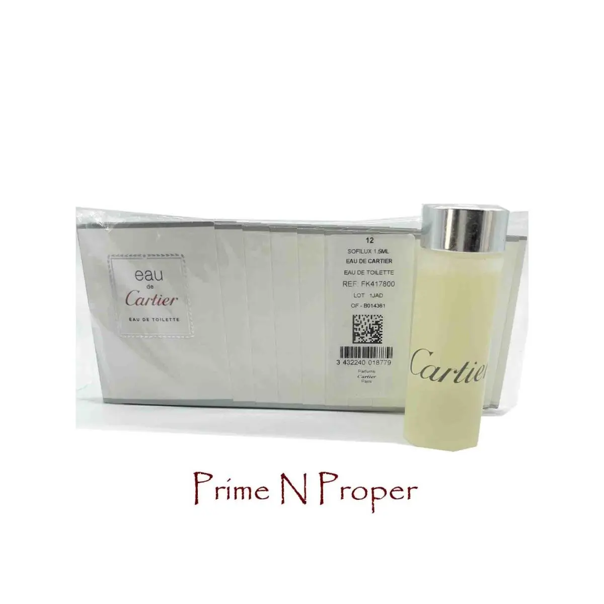 12 x 1.5 ml/0.05 oz Eau DE Cartier 1.6 oz All Over Shower Gel By Cartier