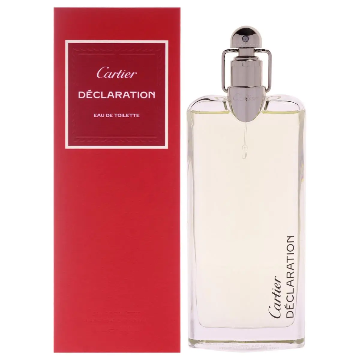 2 Pack Declaration by Cartier For Men - 3.4 oz Edt Spray Refillable