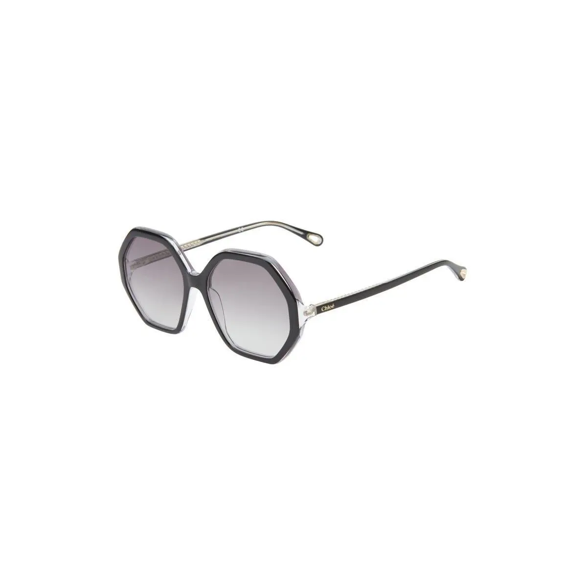 Chloé Women 58mm Geometric Oversize Sunglasses Black Black Grey