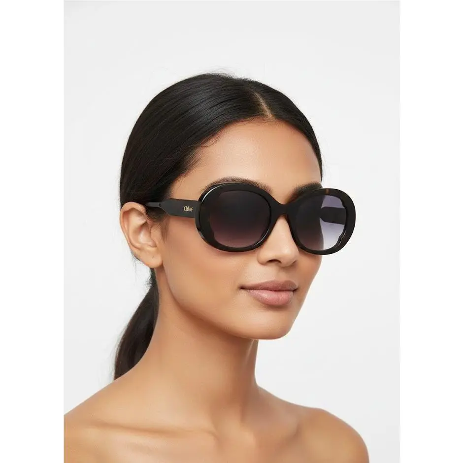 Chloé Women 53mm Oval Sunglasses Havana Havana Blue