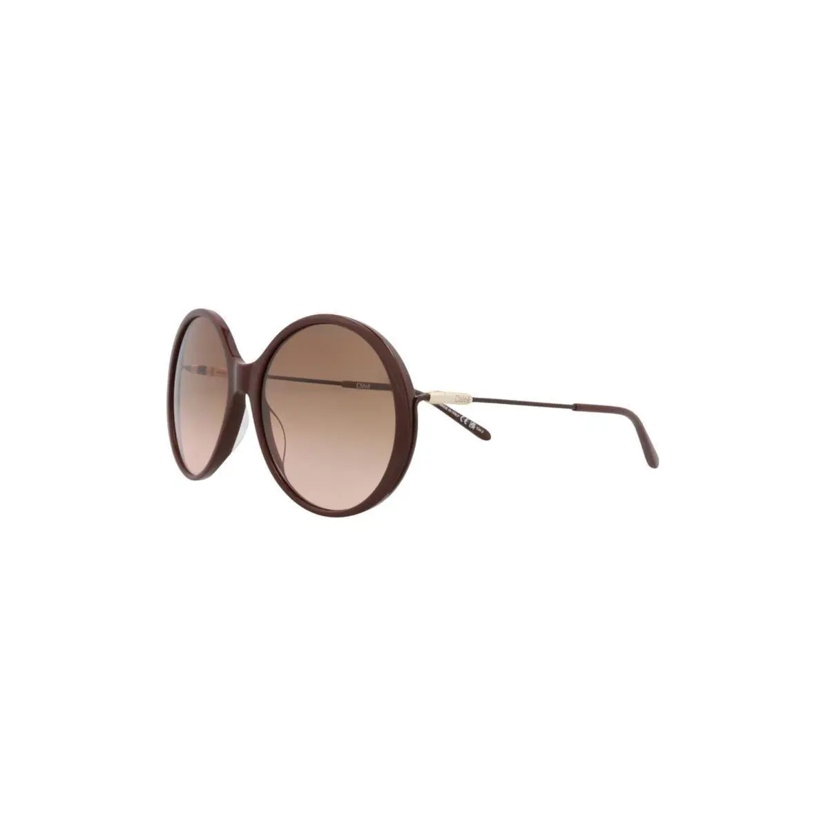 Chloé Women 58mm Round Sunglasses Brown Brown Brown