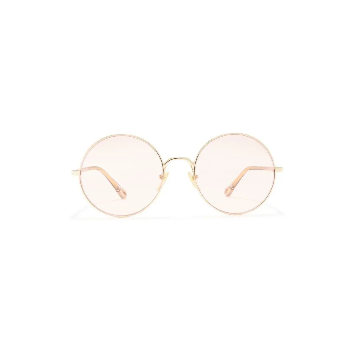 Chloé Women 56mm Double Layer Round Square Sunglasses Gold Beige