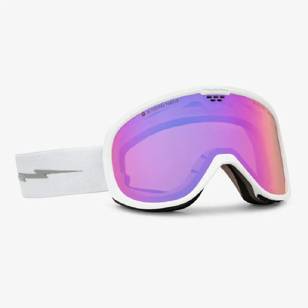 Electric Pike Goggles Matte White Coyote Purple