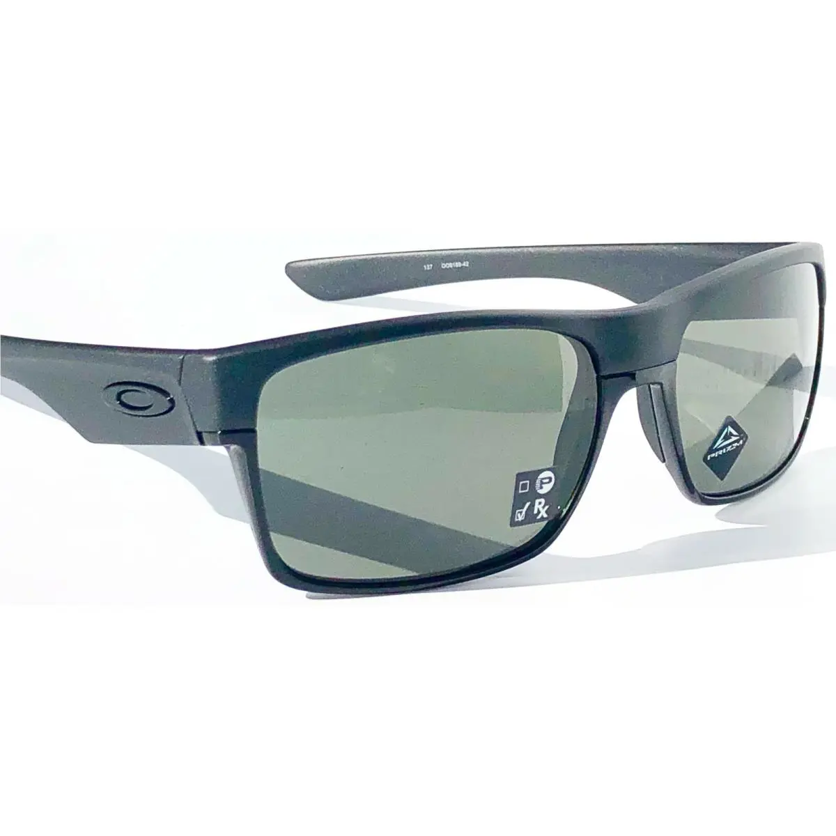Two Face Steel Black w Prizm Grey Iridium Sunglass 9189-42 by Oakley