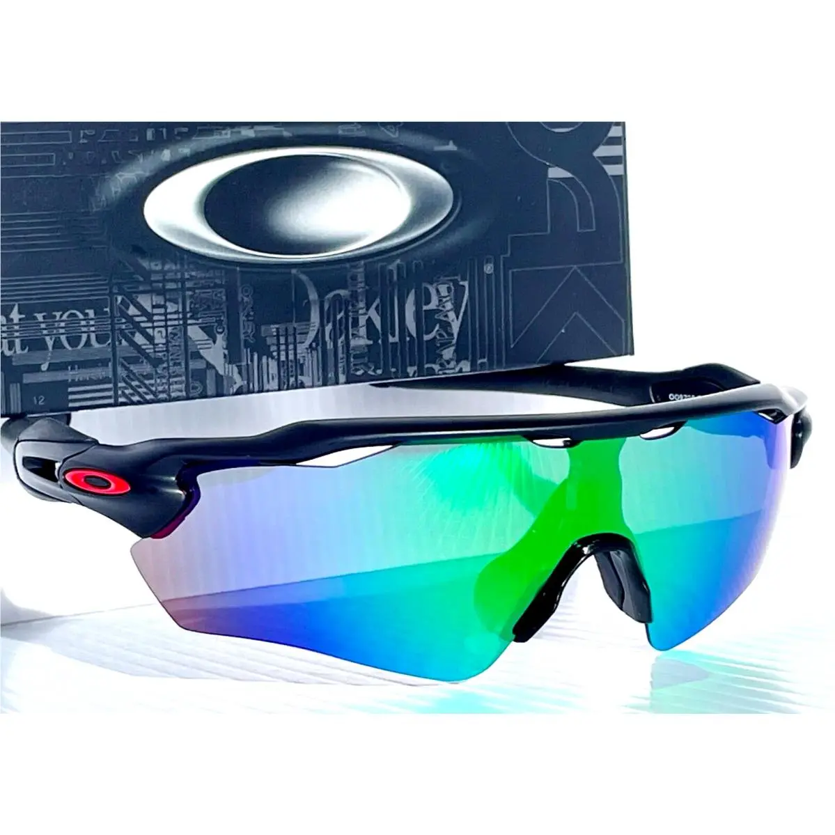 Oakley Radar EV Path Black Ducati Red Polarized Galaxy Jade Lens Sunglass 9208