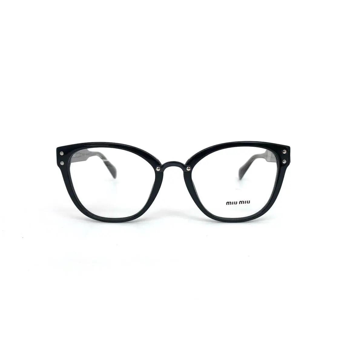 Miu Miu Frames Black Acetate Designer Glasses Women`s 52 mm